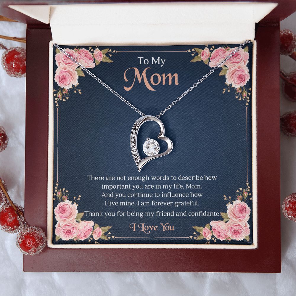 To My Mom | I Love You - Forever Love Necklace