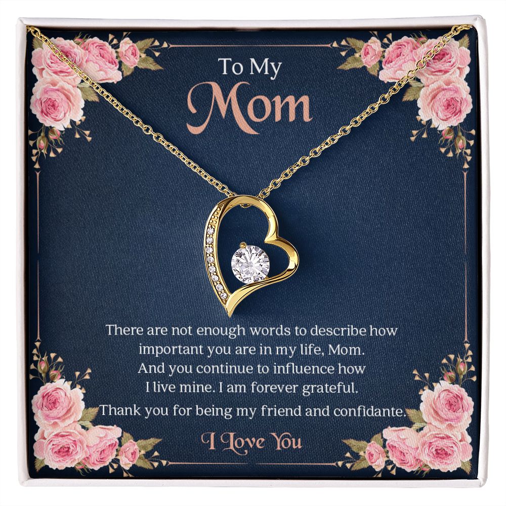 To My Mom | I Love You - Forever Love Necklace