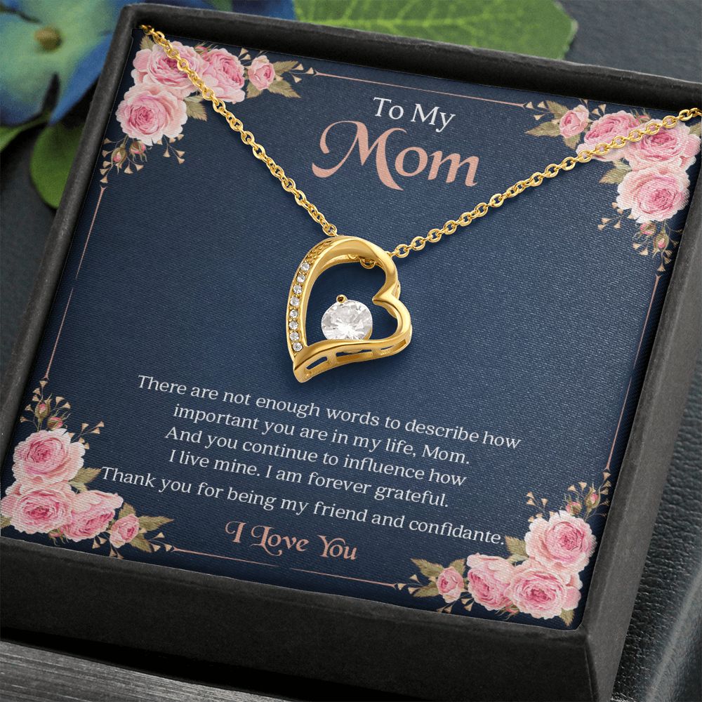 To My Mom | I Love You - Forever Love Necklace